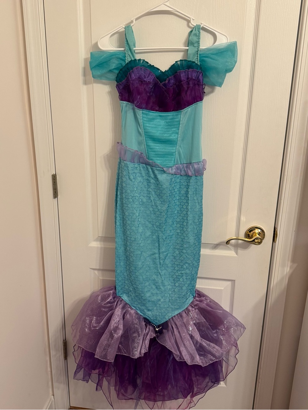 Ariel Disney Princess Little Mermaid Halloween Adult Costume Dress Size Small